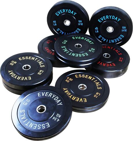 2-Inch Olympic Bumper Plates, Perfect Weight Plates for Weightlifting and Strength Training, Multiple Weights Available in Kuwait