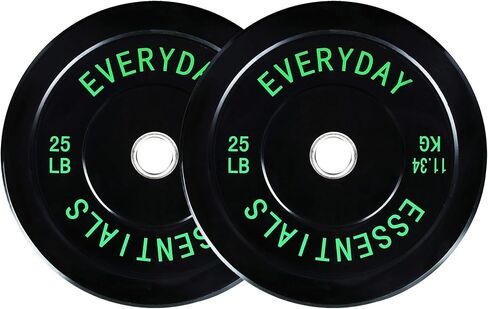 2-Inch Olympic Bumper Plates, Perfect Weight Plates for Weightlifting and Strength Training, Multiple Weights Available in Kuwait