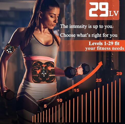 حزام اللياقة البدنية ، محفز ABS كامل الجسم AB/ARM/HIP Trainer ABS Trainer أحزمة التنغيم الإلكترونية معدات التمرين المنزلية للبطن/الخصر/الساق/الذراع/الفخذ in Saudi Arabia