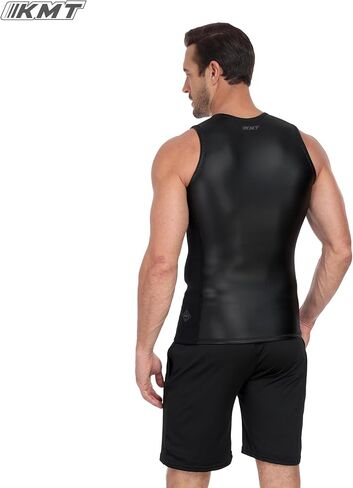 kmt wetsuit سترة رجال ، وجروح بلا أكمام ترقية cr neoprene بدلة رطبة 2 مم للرياضة المائية التجديف بالتجول في ركوب الأمواج الغطس الغطس in Kuwait