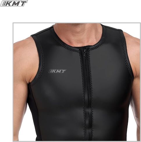 kmt wetsuit سترة رجال ، وجروح بلا أكمام ترقية cr neoprene بدلة رطبة 2 مم للرياضة المائية التجديف بالتجول في ركوب الأمواج الغطس الغطس in Kuwait