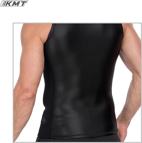 kmt wetsuit سترة رجال ، وجروح بلا أكمام ترقية cr neoprene بدلة رطبة 2 مم للرياضة المائية التجديف بالتجول في ركوب الأمواج الغطس الغطس in Kuwait