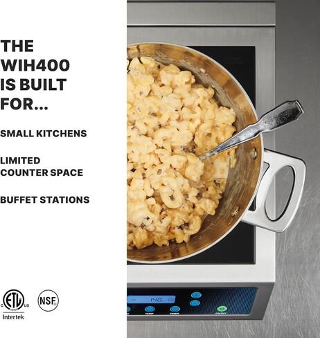 Waring Commercial WIH400 Hi-Power Induction Electric Countertop Range Burner 11" x 11" Schott ceramic glass surface in Kuwait