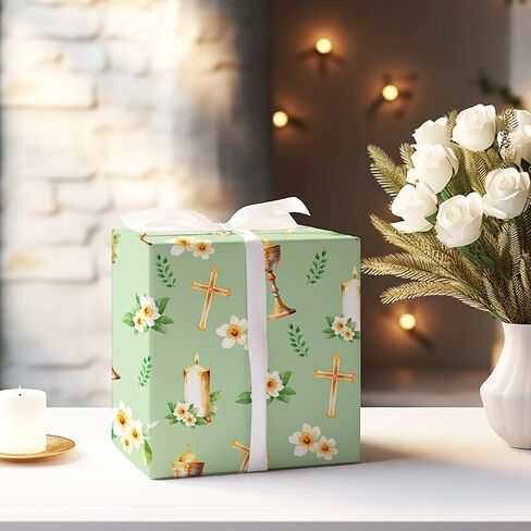 JarThenaAMCS Forest Animal Wrapping Paper -Not Roll- Woodland Gift Wrap Paper Folded Flat DIY Craft Paper for Birthday Baby Shower Party Favors Supplies, 19.7 x 27.6 Inch, 8 Sheet in Saudi Arabia