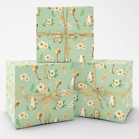 JarThenaAMCS Forest Animal Wrapping Paper -Not Roll- Woodland Gift Wrap Paper Folded Flat DIY Craft Paper for Birthday Baby Shower Party Favors Supplies, 19.7 x 27.6 Inch, 8 Sheet in Saudi Arabia