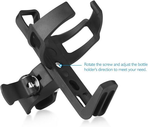 Accmor 2 Pack Bike Water Bottle Holders No Screws, Universal Bike Cup Holder, 360 Degree Rotatable Bike Water Bottle Cage, Water Bottle Holders for Kids Bike Adult Bike in Kuwait