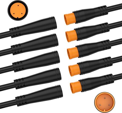 24AWG Cable Waterproof Extension Cable Male/Female Connector for Electric Bike Extension Cable ConnectorEssential Ebike Replacement Parts 2Pin 3Pin 4Pin 5Pin 6Pin in Saudi Arabia