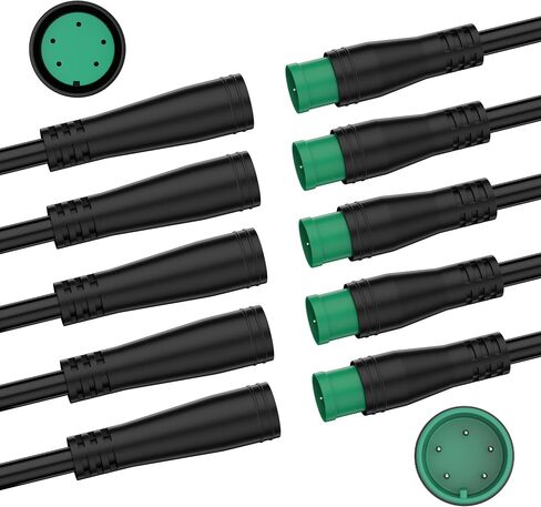 24AWG Cable Waterproof Extension Cable Male/Female Connector for Electric Bike Extension Cable ConnectorEssential Ebike Replacement Parts 2Pin 3Pin 4Pin 5Pin 6Pin in Saudi Arabia