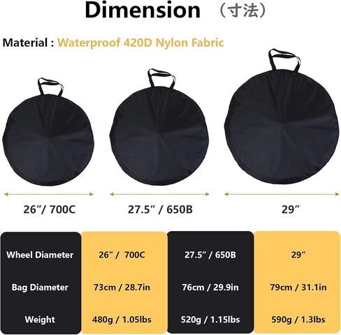 حقيبة العجلة Jeelad Bike Bicycle Wheelset Bag 26 "27.5" 29 "دراجة دراجة عجلة ناعمة تحمل حالات دراجة الجبال للدراجات الجبلية للسفر الشحن in Kuwait