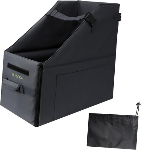 Folding Bike Storage Box,Bicycle Organizer Carrying Car Trunk Container Travel Case with Dust Cover for Trip,Cycling,Outdoor in Kuwait