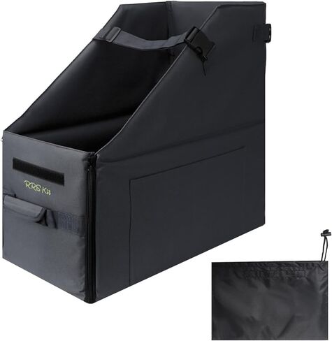 Folding Bike Storage Box,Bicycle Organizer Carrying Car Trunk Container Travel Case with Dust Cover for Trip,Cycling,Outdoor in Kuwait