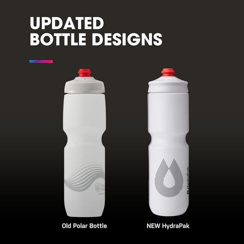 Hydrapak Breakaway Furge Lightweight Bike Mater Bott 2 -Pack (20oz ، 25oz ، 30oz) - زجاجة عالية التدفق وركوب الدراجات والرياضة in Kuwait
