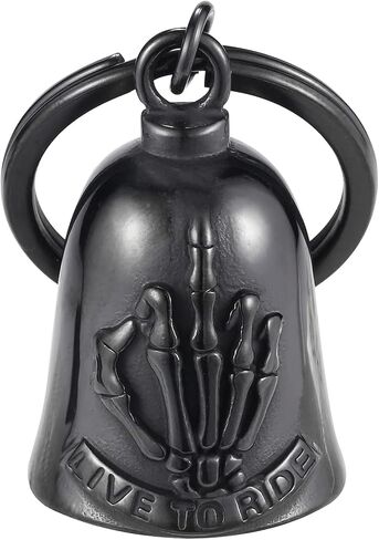 Bell for Motorcycle - Motorcycle Men Bell, Helps You Drive Away Mechanical Problems and Bad Luck On Your Journey (Black) in Kuwait
