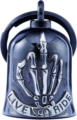 Bell for Motorcycle - Motorcycle Men Bell, Helps You Drive Away Mechanical Problems and Bad Luck On Your Journey (Black) in Kuwait