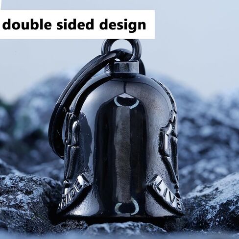 Bell for Motorcycle - Motorcycle Men Bell, Helps You Drive Away Mechanical Problems and Bad Luck On Your Journey (Black) in Kuwait