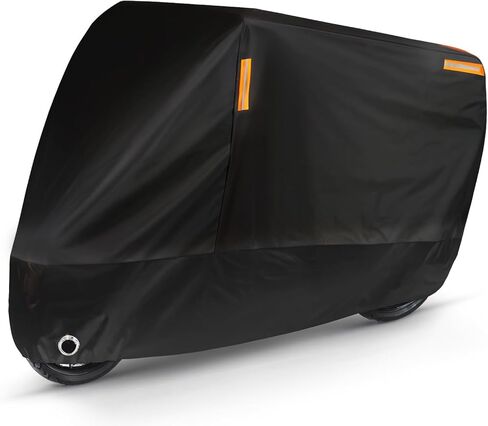 Puroma Bike Cover for 1 bike, Outdoor Waterproof Bicycle Covers Rain Sun UV Dust Wind Proof with Lock Hole for Mountain Road Electric Bike (Basic Black) in Saudi Arabia