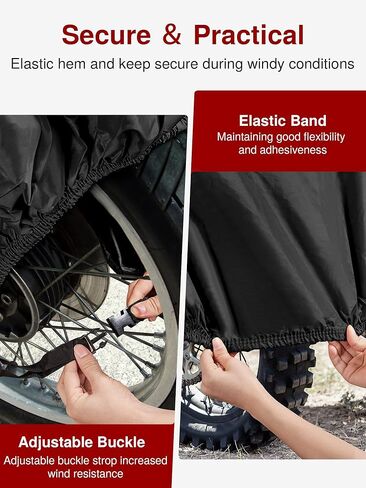 Puroma Bike Cover for 1 bike, Outdoor Waterproof Bicycle Covers Rain Sun UV Dust Wind Proof with Lock Hole for Mountain Road Electric Bike (Basic Black) in Saudi Arabia