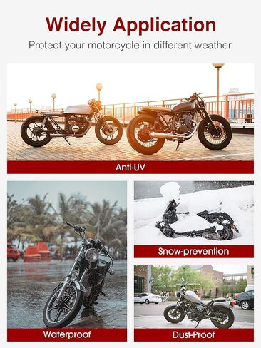 Puroma Bike Cover for 1 bike, Outdoor Waterproof Bicycle Covers Rain Sun UV Dust Wind Proof with Lock Hole for Mountain Road Electric Bike (Basic Black) in Saudi Arabia