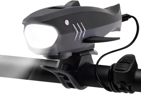 Bike Horn with Light, 120dB Electric Bicycle Bell & 400LM Rechargeable Headlight, IPX4 Waterproof Kids Bike Accessories for Boys/Girls, Scooters in Saudi Arabia