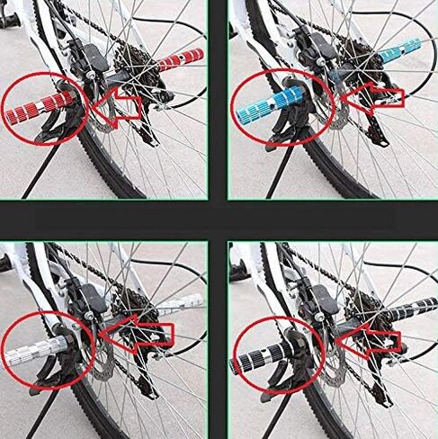 1 Pairs Aluminum Alloy Bike Pegs for Mountain Bike Cycling Rear Stunt Pegs Fit 3/8 inch Axles in Saudi Arabia