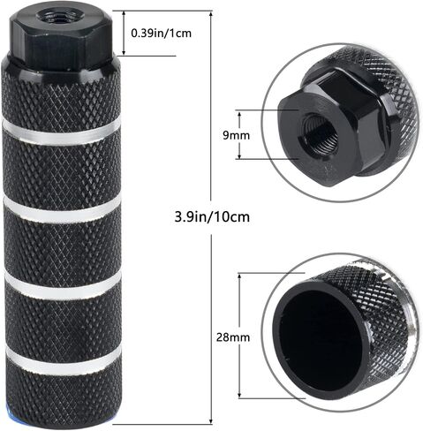 KINSPORY Bike Pegs for 3/8 inch Axles, Aluminum Alloy Anti-Skid BMX Bicycle Pegs for Mountain Bike Backseats Stands Cycling Rear Stunt Pegs in Kuwait