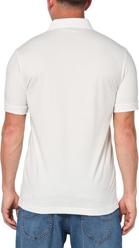 BOSS Square Patch Logo Slim Fit Cotton Polo Shirt, Mauve Pink, L in Saudi Arabia