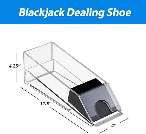 GSE Blackjack Game Combo Set with Blackjack Layout Felt, 6-Deck Automatic Card Shuffler, 6-Deck Dealer Shoe and Discard Holder Tray, 5 Cut Cards. - Great for Family, Casino Game Night in Saudi Arabia