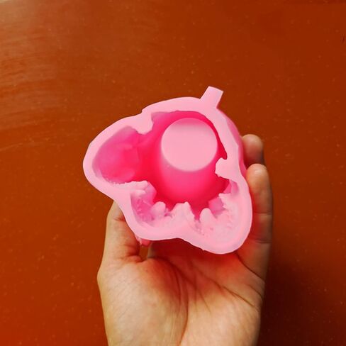 Skull Concrete Flower Pot Cement Molds Silicone Plant Molds Candle Holder Mould Epoxy Resin Mold Jewelry Storage Box Mold in Kuwait