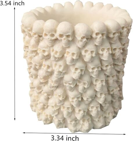 Skull Concrete Flower Pot Cement Molds Silicone Plant Molds Candle Holder Mould Epoxy Resin Mold Jewelry Storage Box Mold in Kuwait