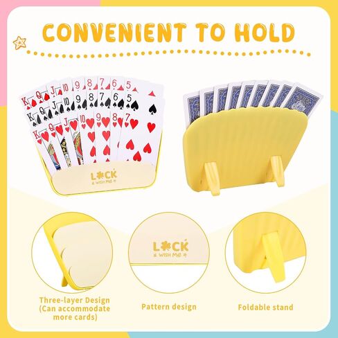 2 PCS حاملي البطاقات للعب الورق ، ولعب حاملات ألعاب البطاقات حامل البطاقات Tabletop Card in Saudi Arabia
