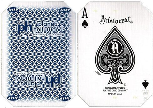 Wide Selection Blackjack/Texas Hold'em Bundle Set: 2-Sided 36" x 72" Felt Layout + Pair Authentic Las Vegas Casino Table-Played Card Decks (Planet Hollywood) in Saudi Arabia