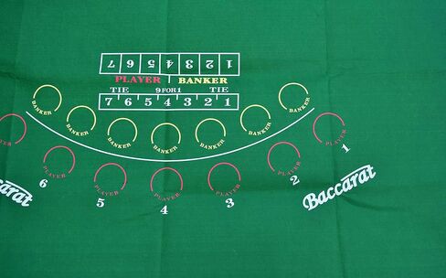 New Casino Baccarat Green Felt Layout 36" X 72" in Saudi Arabia