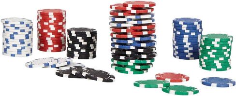 LOCKYOUNG Poker Chips Set, 200PCS/300PCS Poker Chips Set Texas Holdem Blackjack Gambling Chips Aluminum Case in Kuwait