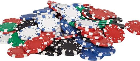 LOCKYOUNG Poker Chips Set, 200PCS/300PCS Poker Chips Set Texas Holdem Blackjack Gambling Chips Aluminum Case in Kuwait