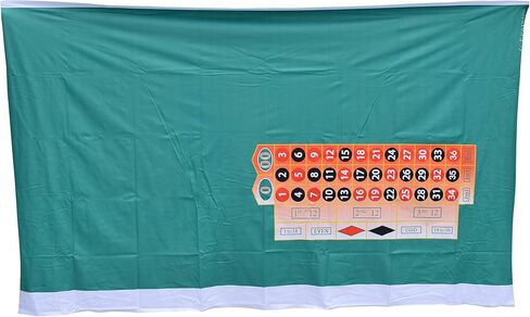 Roulette Casino Style Layout Generic Cotton Polyester Felt Green Right Handed New in Saudi Arabia