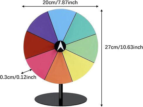 جائزة Tabletop Roulette Roulette مع قاعدة مستقرة ، جائزة القرص الدوار ، القرص الدوار للعبة ، لتجمعات الألعاب التفاعلية in Kuwait