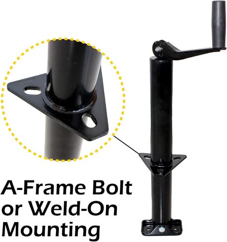 MaxxHaul 70159 14" Lift A-Frame Mount Trailer Jack with Top Wind - 2000 lbs. Capacity in Saudi Arabia