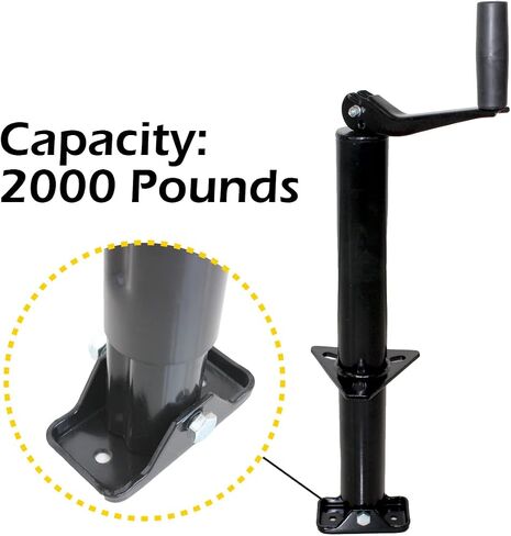 MaxxHaul 70159 14" Lift A-Frame Mount Trailer Jack with Top Wind - 2000 lbs. Capacity in Saudi Arabia