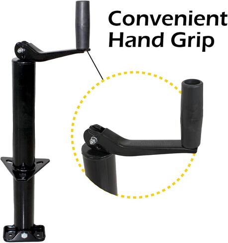MaxxHaul 70159 14" Lift A-Frame Mount Trailer Jack with Top Wind - 2000 lbs. Capacity in Saudi Arabia