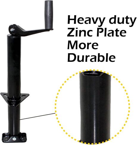 MaxxHaul 70159 14" Lift A-Frame Mount Trailer Jack with Top Wind - 2000 lbs. Capacity in Saudi Arabia