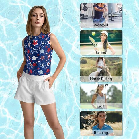 Womens Flamingo Ostrich Palm Sleeveless Golf Shirt Athletic Tank Tops Ladies Casual Summer Colorful Flower Floral Leaf Golf Wear Polo Tennis Shirts for Women Large in Saudi Arabia