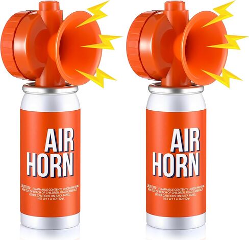 Air Horn 1.4oz, 122dB Loud Air Horns for Safety, Heard Up to 1/2 Mile Away, Small Boat Marine Horn Can, Meet US Coast Guard, Emergency Use for Marine Boating in Kuwait
