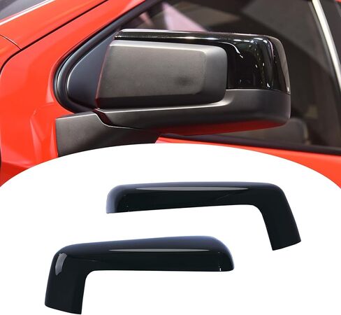 Mirror Cover Cap Trim Compatible with 2019-2024 Chevy Silverado 1500, GMC Sierra 1500 Texture Black in Saudi Arabia