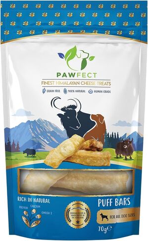Himalayan Cheese Puff Bars | 100% Natural | Training Treats | Grain & Gluten Free | Human Grade (2.47oz) in Saudi Arabia