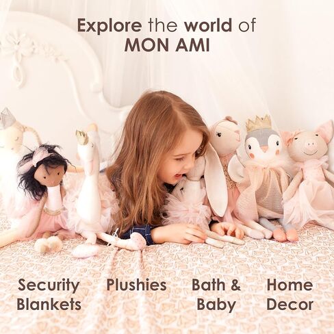 Mon Ami Charlie the Bear Plush Toy - 16 "، دب حيوان محشو ، Plushie الناعم المحبوب للأطفال ، لعبة رائعة للبنين والبنات ، للعب ، والراحة ، لعبة محشوة مريحة in Saudi Arabia