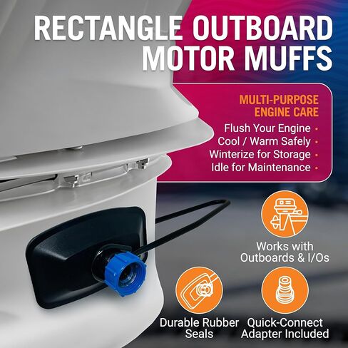 Boat Motor Muffs, Outboard and Inboard I/O Engine Flush Kit, Hose Adapter, for Marine Use and Winterizing, Boat Accessories in Saudi Arabia