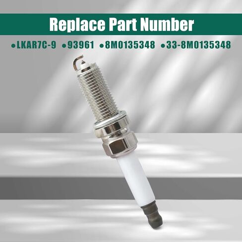 YUXIVCNE 8 Set LKAR7C-9 93961 Spark Plugs Replacement for Mercury Outboard Motor 175 HP to 300 HP Racing 250R 300R 450R V6 V8 3.4L 4.6L 4-Stroke Replace 33-8M0135348 8M0135348 in Kuwait