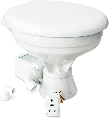 Marine Toilet Silent Electric Comfort - 12V [07-03-012] in Saudi Arabia