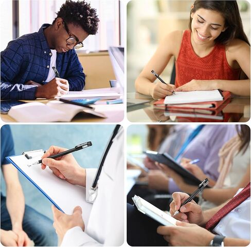 GEL INK BARLOINT PEN 0.5 مم 12 حاملي قلم 24 عباءة ، قلم الحبر الأزرق ، الحبر القابل لإعادة الملء ، سريع التجفيف ، مناسب للطلاب للقيام بالواجبات المنزلية ، الكتابة ، ملاحظات الاجتماع ، العلامات ، التجميع اليدوي المطلوب. in Kuwait