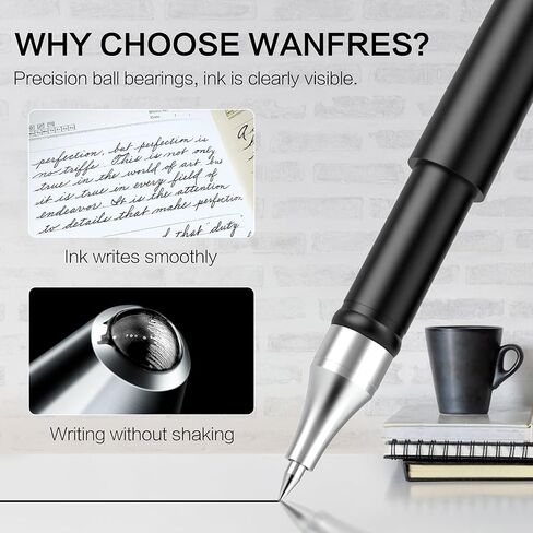 GEL INK BARLOINT PEN 0.5 مم 12 حاملي قلم 24 عباءة ، قلم الحبر الأزرق ، الحبر القابل لإعادة الملء ، سريع التجفيف ، مناسب للطلاب للقيام بالواجبات المنزلية ، الكتابة ، ملاحظات الاجتماع ، العلامات ، التجميع اليدوي المطلوب. in Kuwait